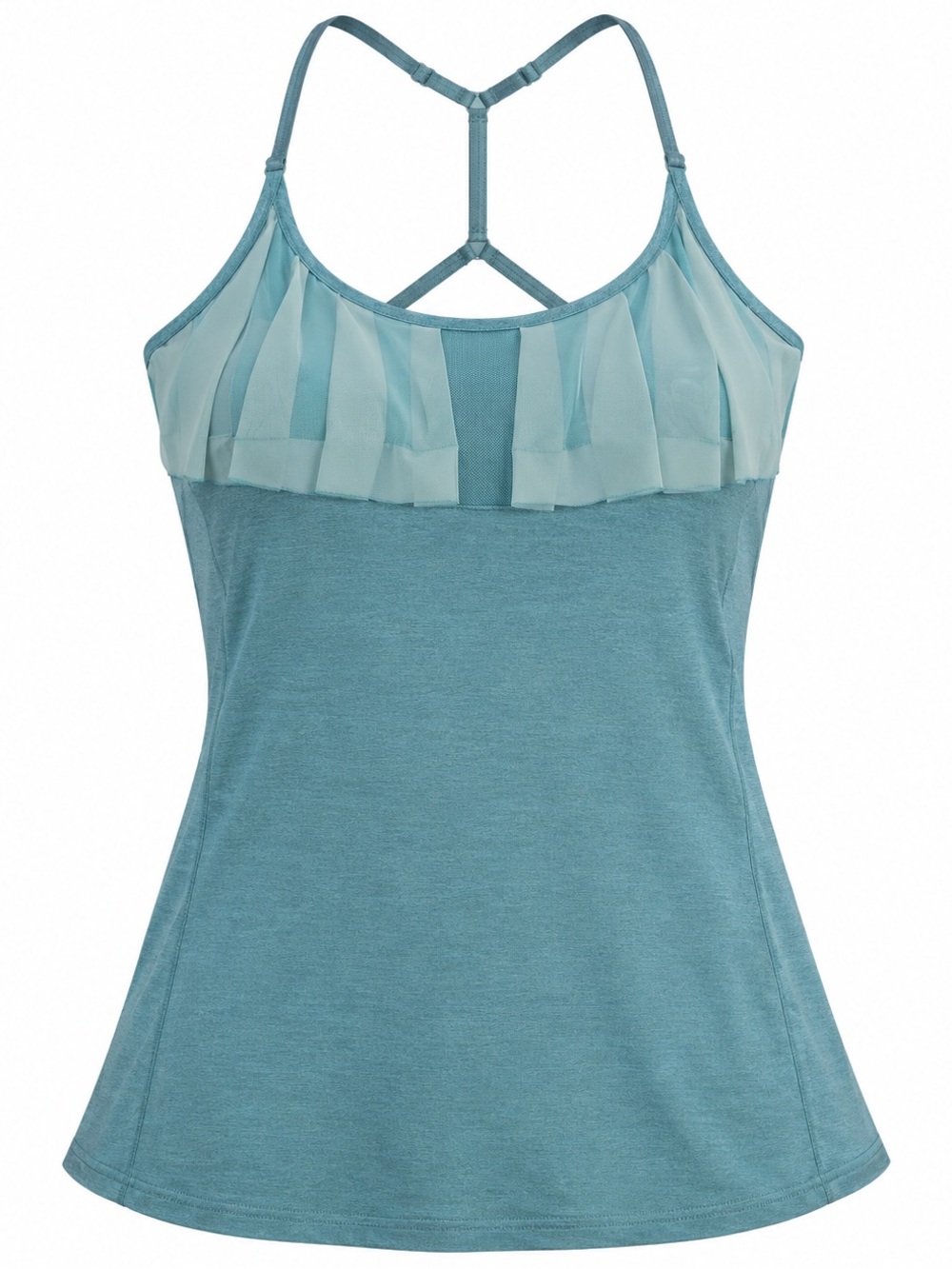 Marika tek dry wik performance wear blue tank